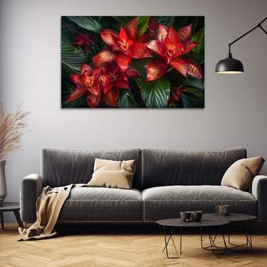 Painting with Red Flowers